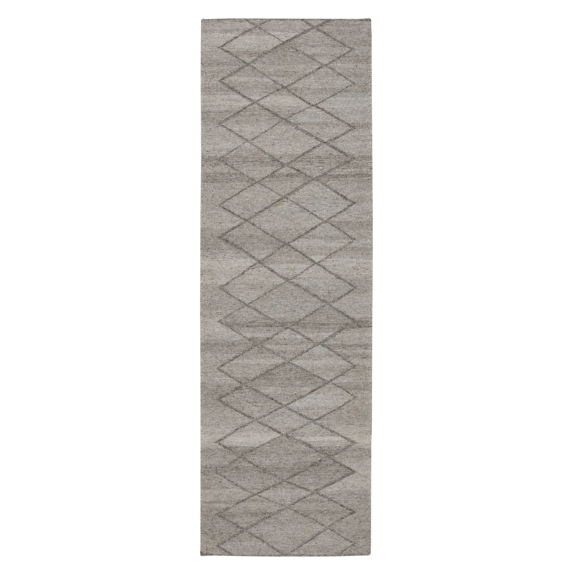 Peak wool rug natural grey, 80x240 cm Scandi Living