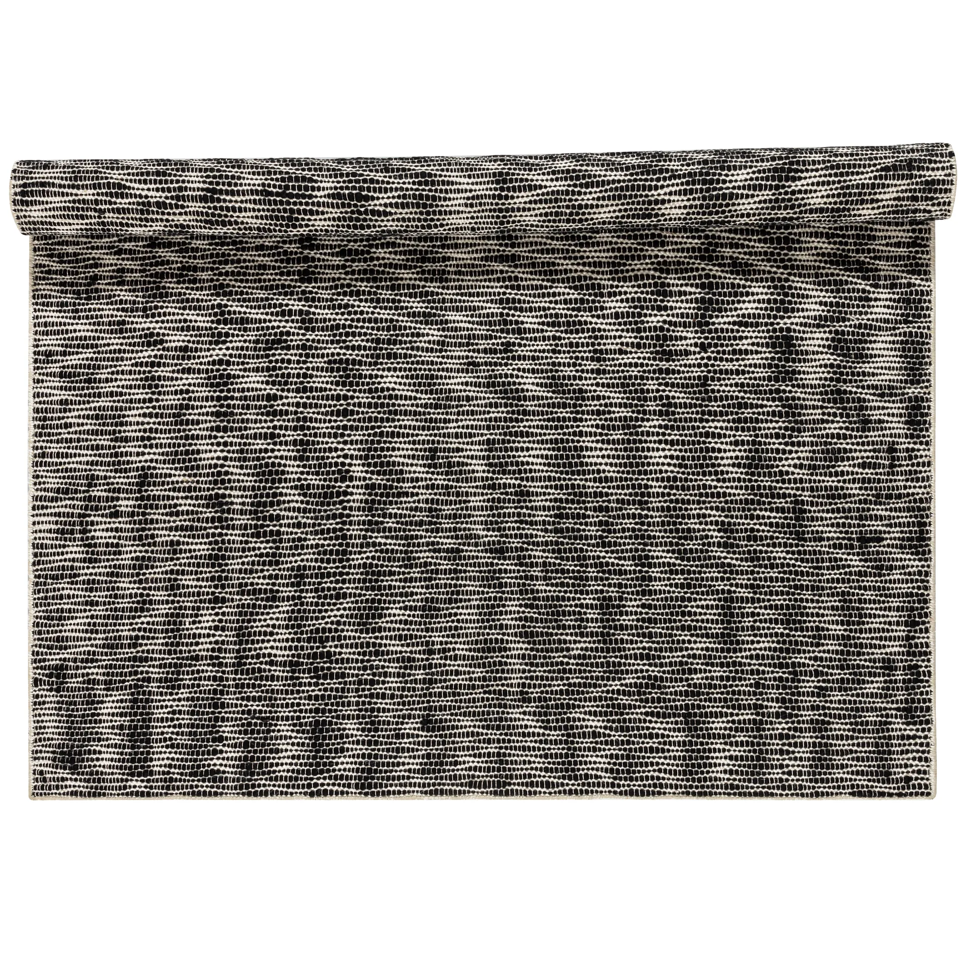 Pebble wool carpet black, 170x240 cm Scandi Living
