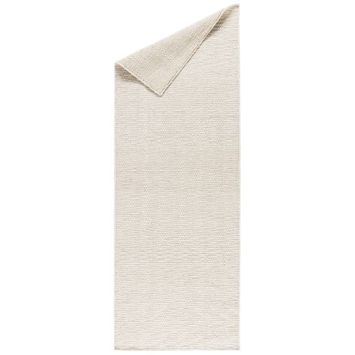 Pebble wool carpet white - 80x240 cm - Scandi Living