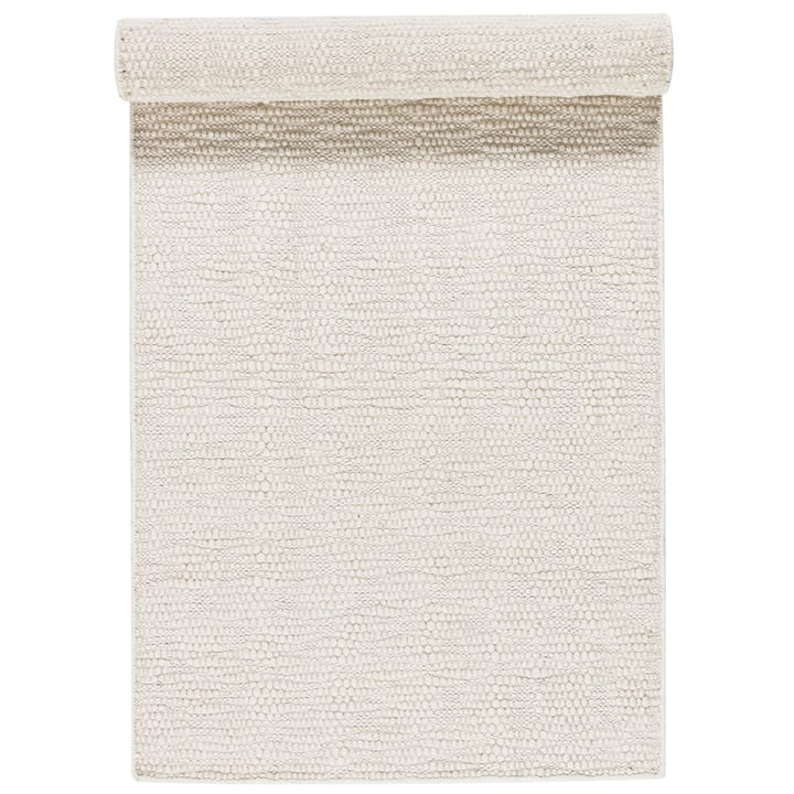 Pebble wool carpet white - 80x240 cm - Scandi Living