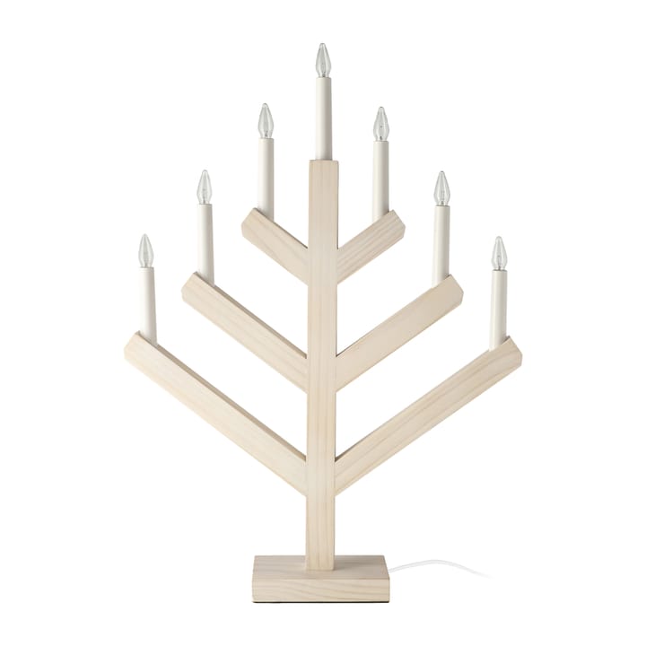 Pine advent candle 62 cm - white washed - Scandi Living