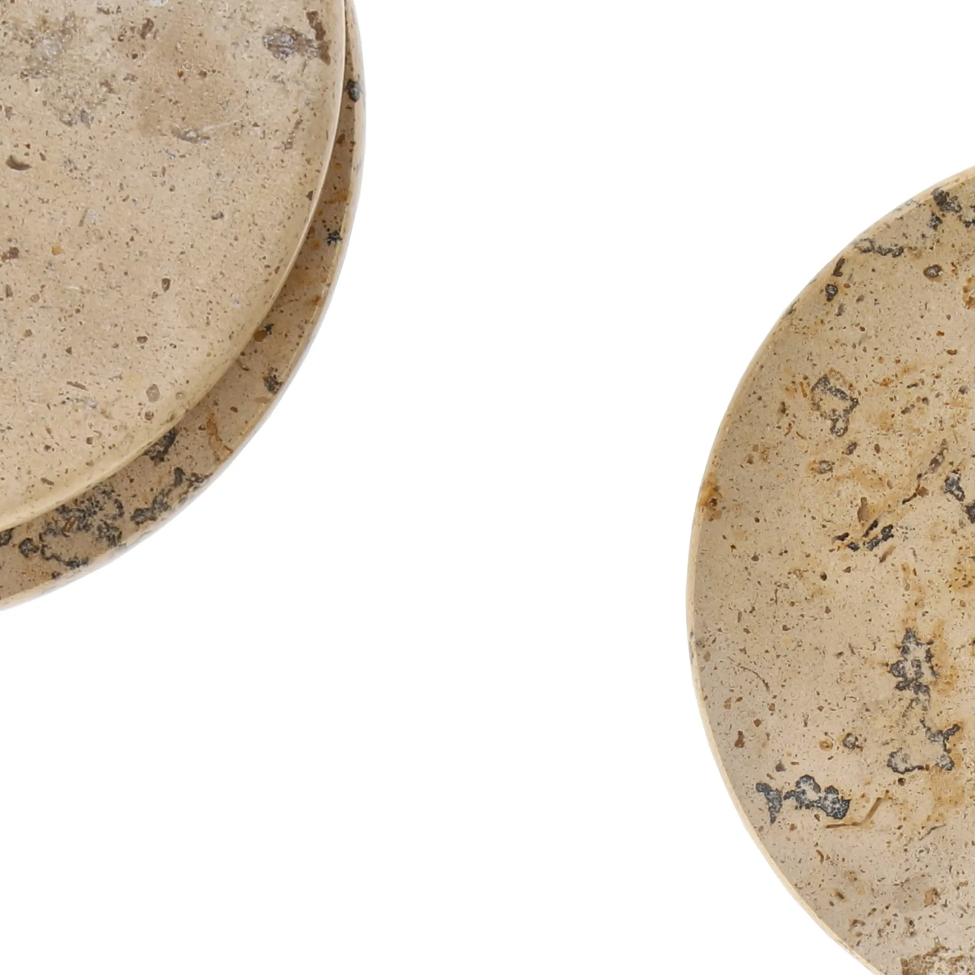 Ridge glass coasters Ø10 cm 4-pack, Marble Scandi Living