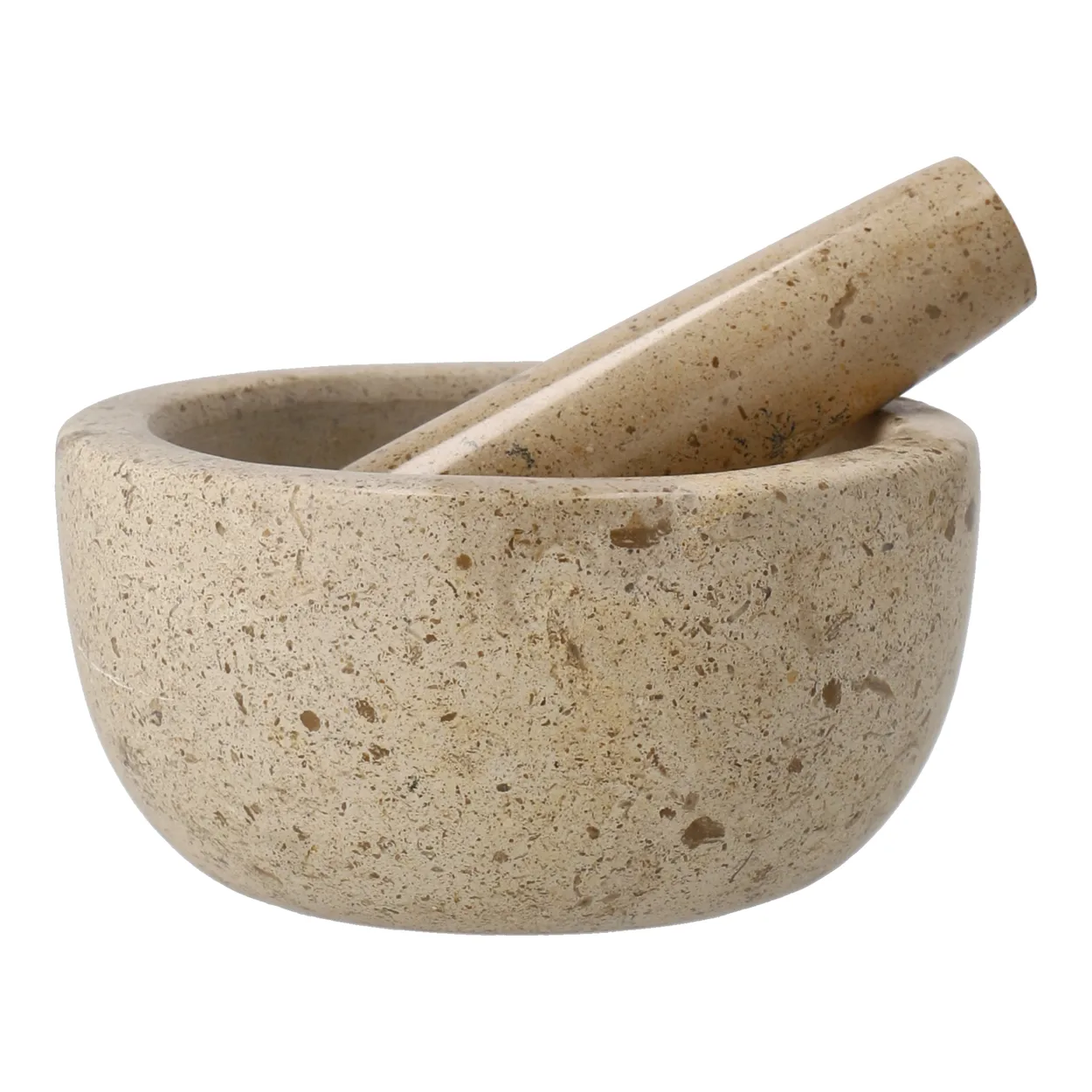 Scandi Living Ridge mortar o14x7 cm Marble | Scandinavian Design | Pestle & mortars | Brown