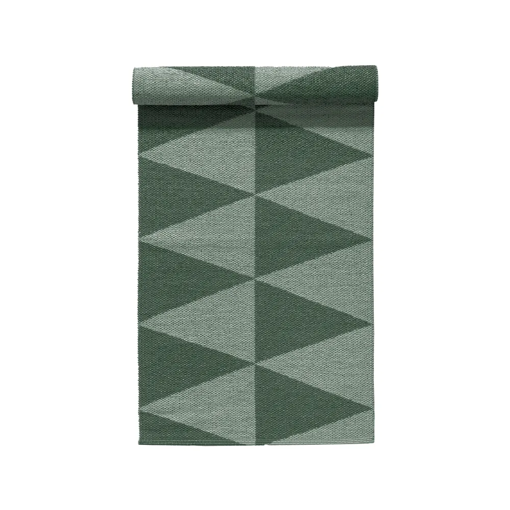 Rime plastic rug green, 70x150cm Scandi Living