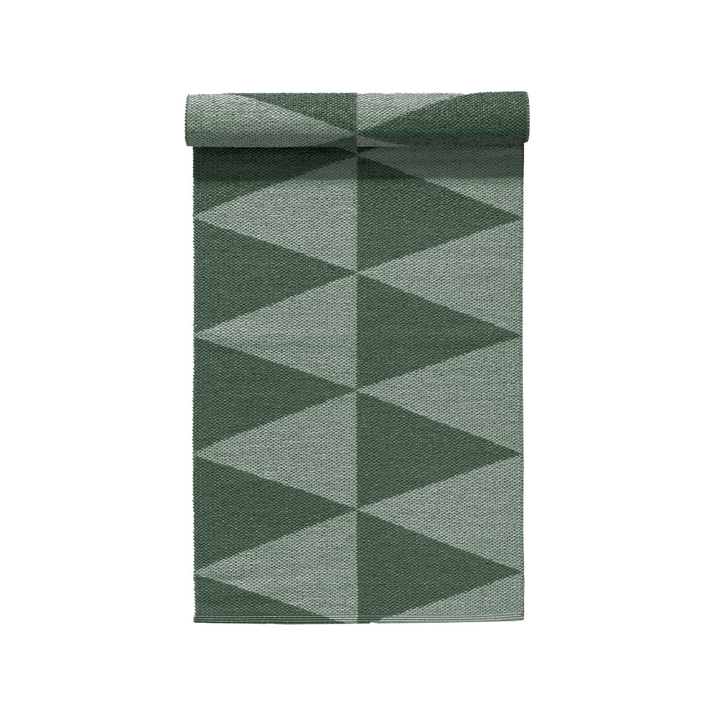 Scandi Living Rime plastic rug green 70x200cm | Scandinavian Design | Plastic rugs | Green