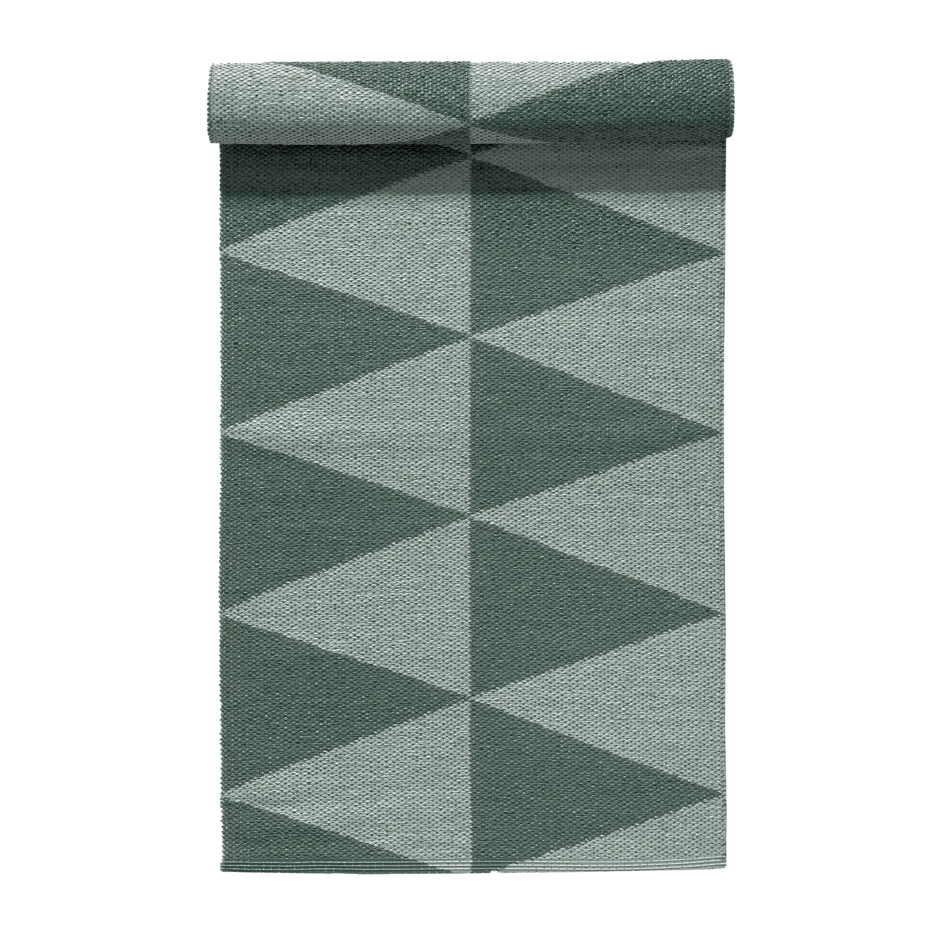 Rime plastic rug green, 70x200cm Scandi Living