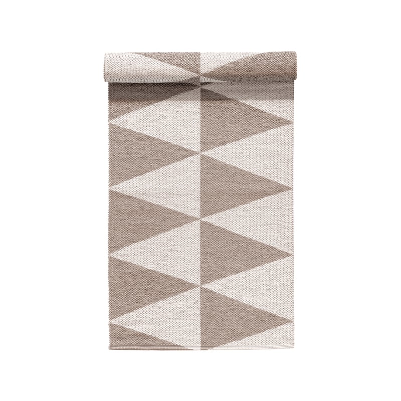 Scandi Living Rime plastic rug greige 70x150cm