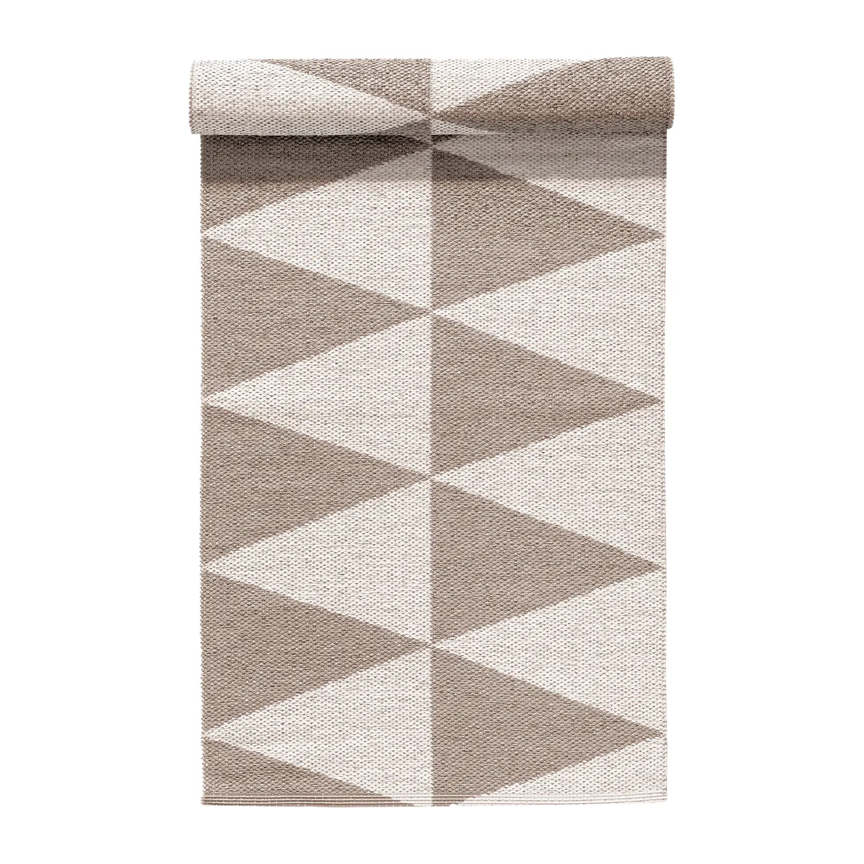Scandi Living Rime plastic rug greige 70x150cm | Scandinavian Design | Plastic rugs | Beige