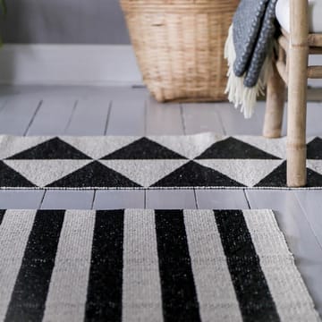 Rime rug black - 70x200 cm - Scandi Living