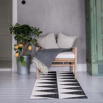 Rime rug black - 70x200 cm - Scandi Living