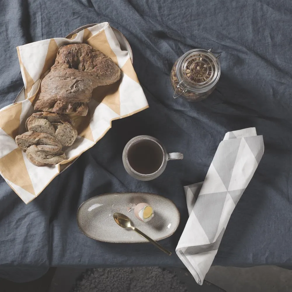 Rime small kitchen towel, concrete (grey) Scandi Living