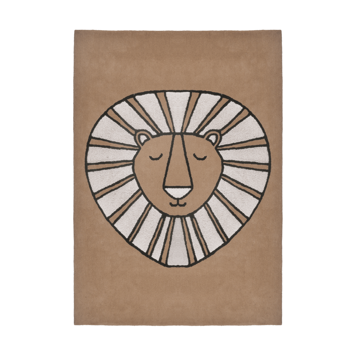 Scandi Living Roar wool rug 170x240 cm Sand | Scandinavian Design | Children's rugs | Beige