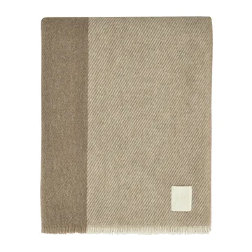 Row wool throw - Beige, 120x185 cm - Scandi Living