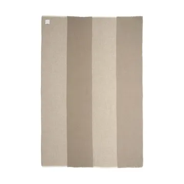 Row wool throw - Beige, 120x185 cm - Scandi Living