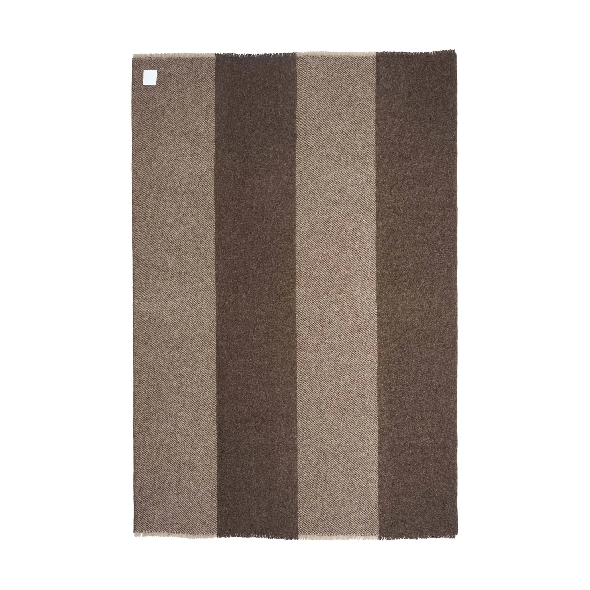 Row wool throw, Brown, 120x185 cm Scandi Living