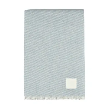 Row wool throw - Light blue, 120x185 cm - Scandi Living