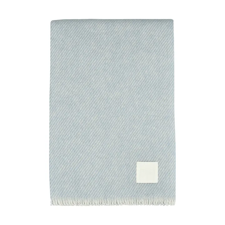 Row wool throw - Light blue, 120x185 cm - Scandi Living