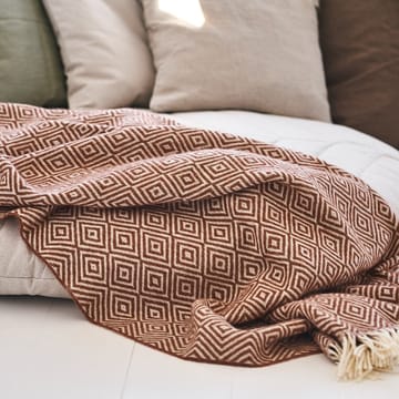 Salt wool throw - terracotta - Scandi Living