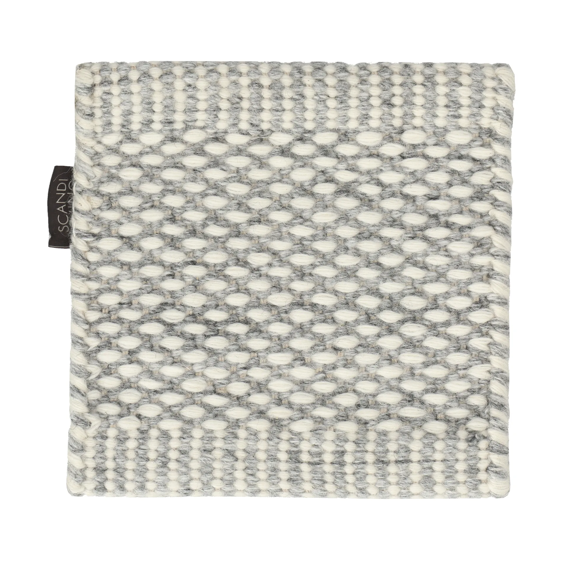 Sample Matt Lea wool rug, Natural white Scandi Living
