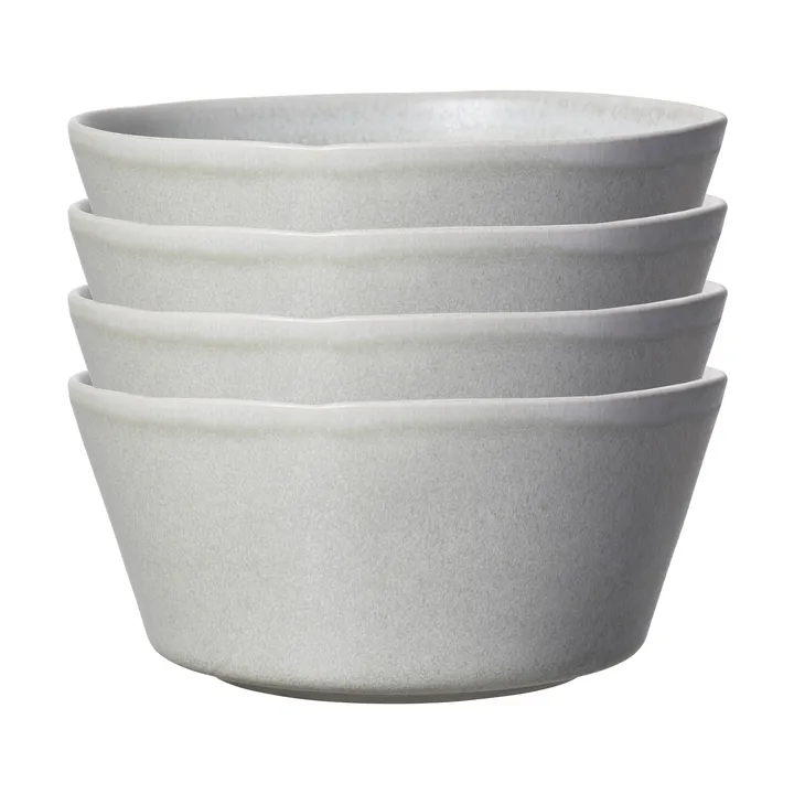 Sandsbro bowl light grey, Ø15 cm, 4-pack - Scandi Living