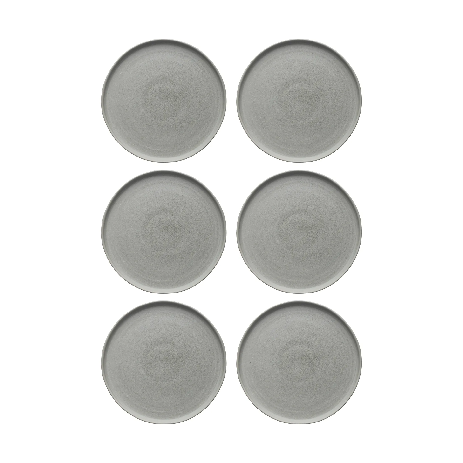 Sandsbro dinner plate light grey, Ø26 cm, 6-pack Scandi Living