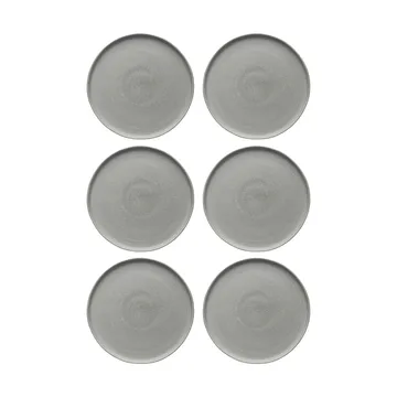 Sandsbro dinner plate light grey, Ø26 cm, 6-pack - Scandi Living