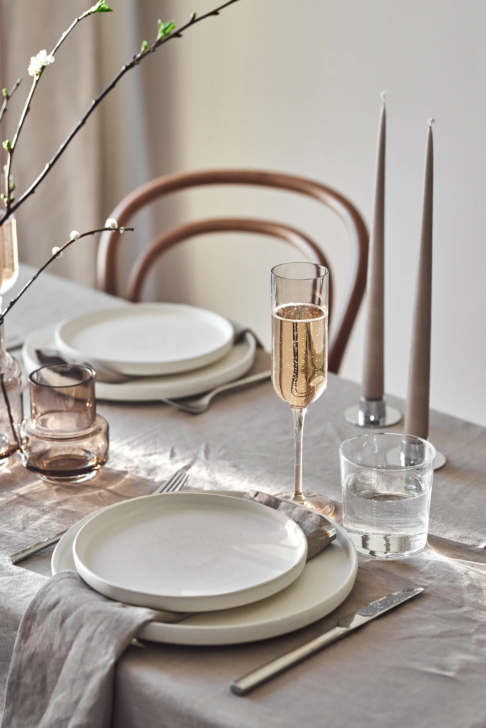 Sandsbro dinner plate, Off white, Ø26 cm Scandi Living