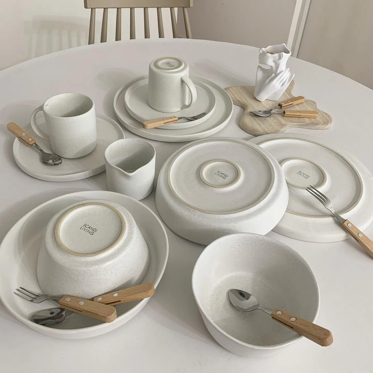 Sandsbro dinner plate offwhite, Ø26 cm, 8-pack,  Scandi Living