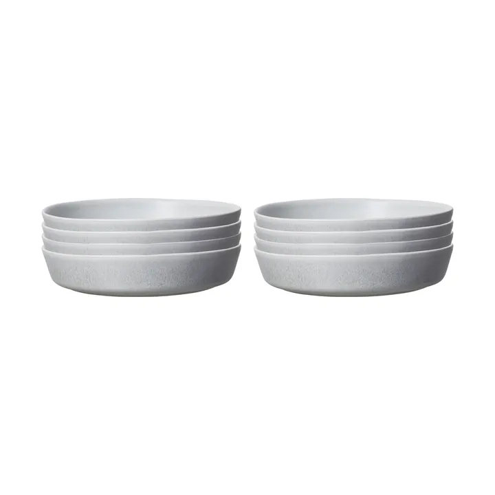 Sandsbro pasta plate light grey, Ø23 cm, 8-pack - Scandi Living