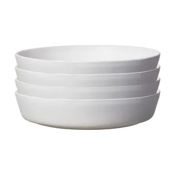 Sandsbro pasta plate offwhite, Ø23 cm, 4-pack - Scandi Living