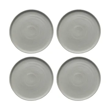 Sandsbro small plate light grey, Ø20 cm, 4-pack - Scandi Living