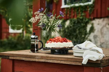 Sandsbro small plate light grey, Ø20 cm, 4-pack - Scandi Living