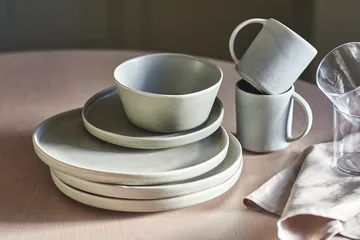 Sandsbro small plate light grey, Ø20 cm, 6-pack - Scandi Living
