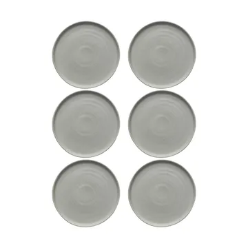 Sandsbro small plate light grey, Ø20 cm, 6-pack - Scandi Living