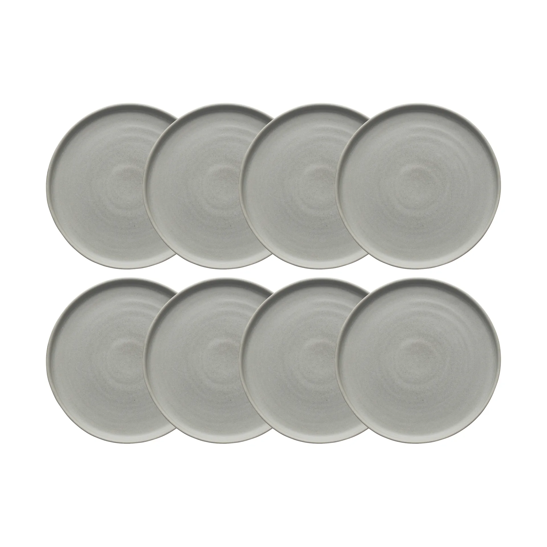Sandsbro small plate light grey, Ø20 cm, 8-pack Scandi Living