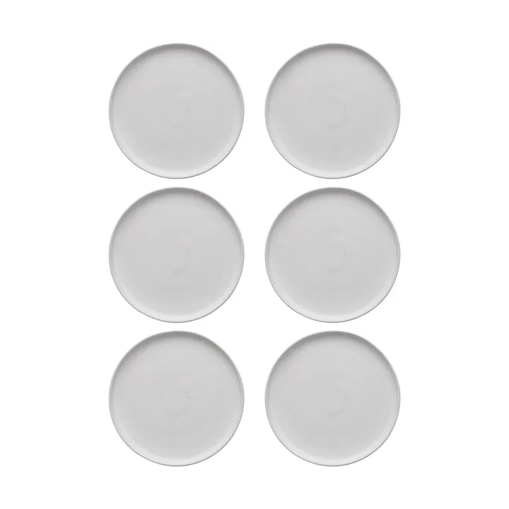 Sandsbro small plate offwhite, Ø20 cm, 6-pack - Scandi Living