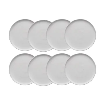 Sandsbro small plate offwhite, Ø20 cm, 8-pack - Scandi Living