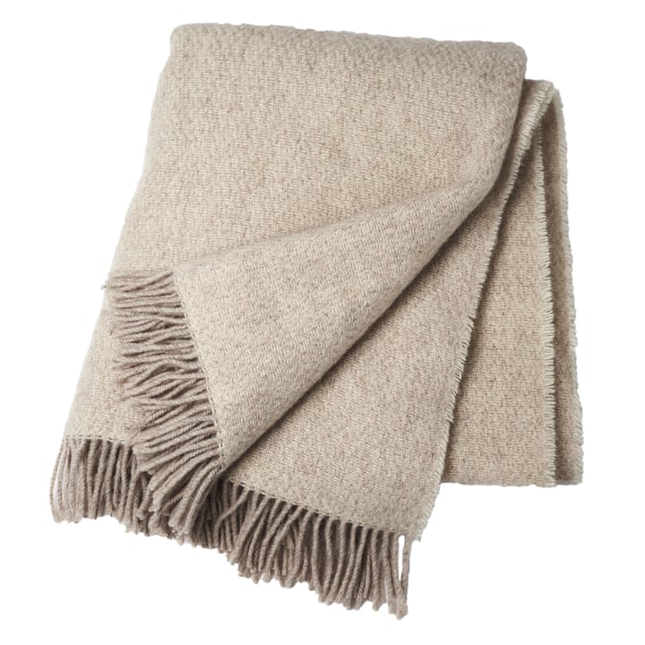 Sandstone wool throw 130x180 cm - beige - Scandi Living