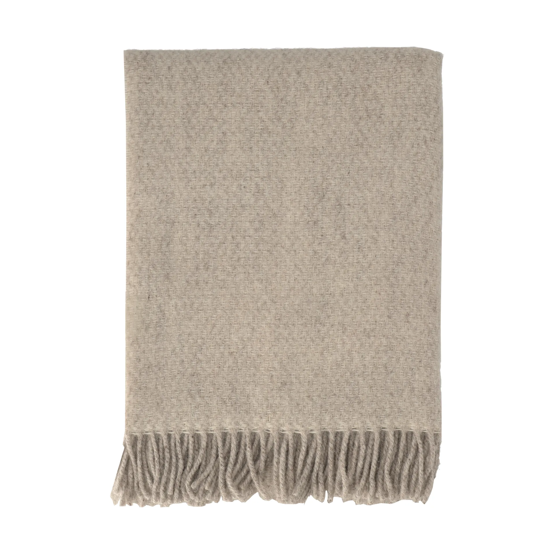 Sandstone wool throw 130x180 cm, beige Scandi Living