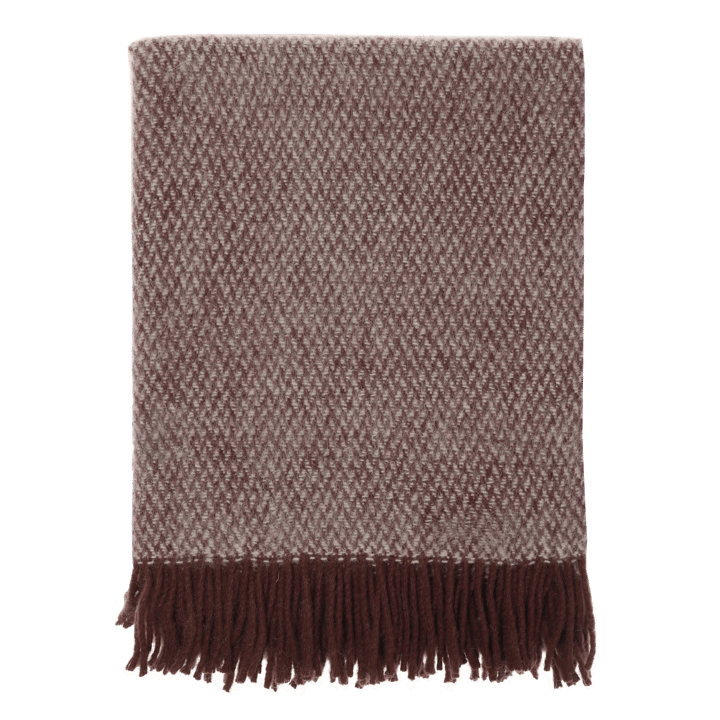 Sandstone wool throw 130x180 cm - Burgundy - Scandi Living