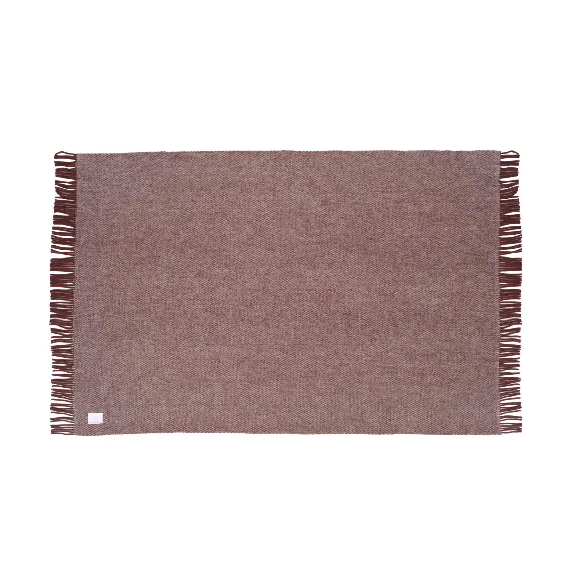 Sandstone wool throw 130x180 cm, Burgundy Scandi Living