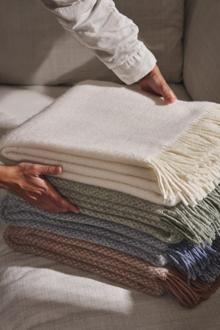Sandstone wool throw 130x180 cm, Cream Scandi Living