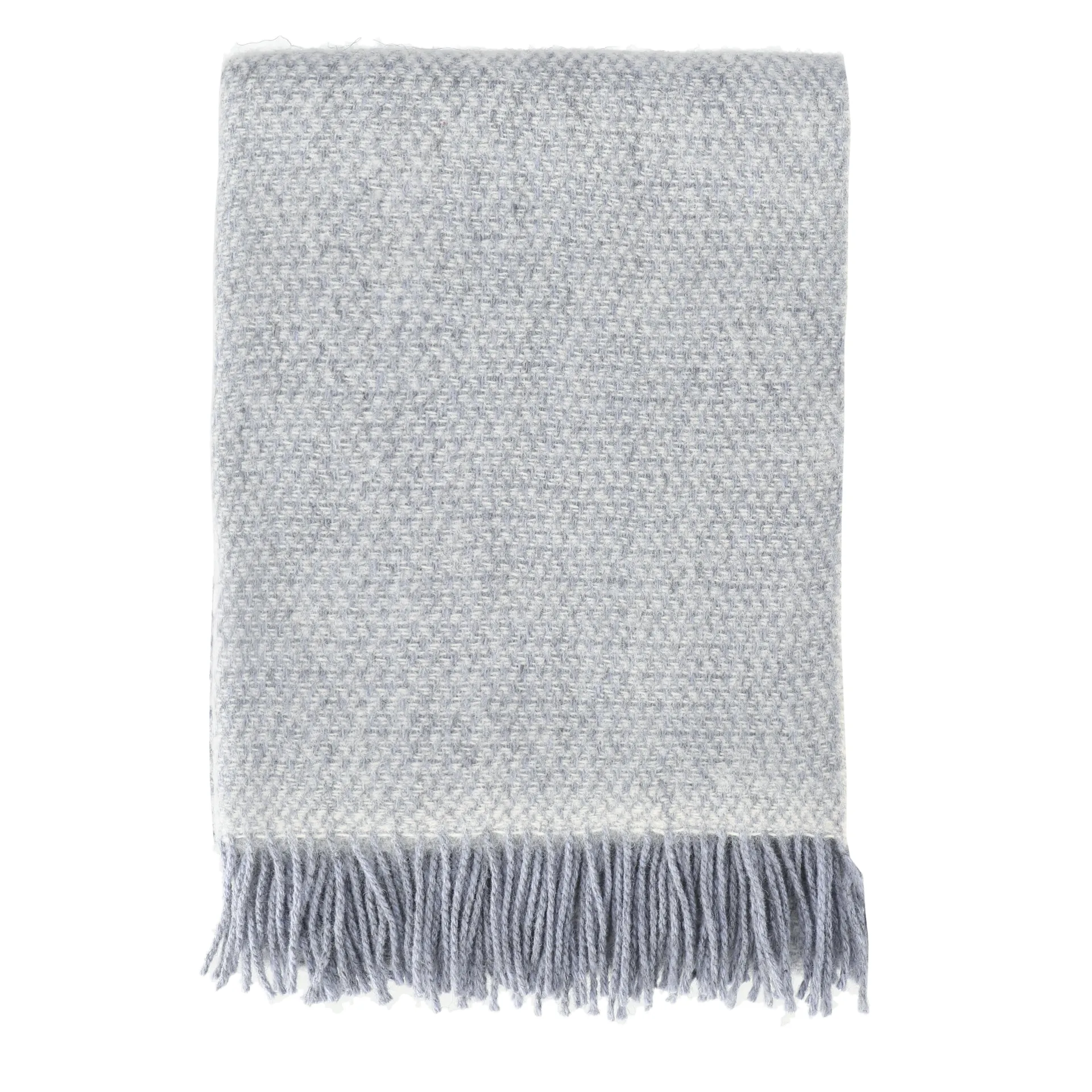 Sandstone wool throw 130x180 cm, Dove Blue Melange Scandi Living