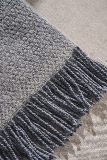 Sandstone wool throw 130x180 cm - Dove Blue Melange - Scandi Living
