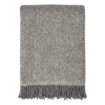 Sandstone wool throw 130x180 cm - grey - Scandi Living