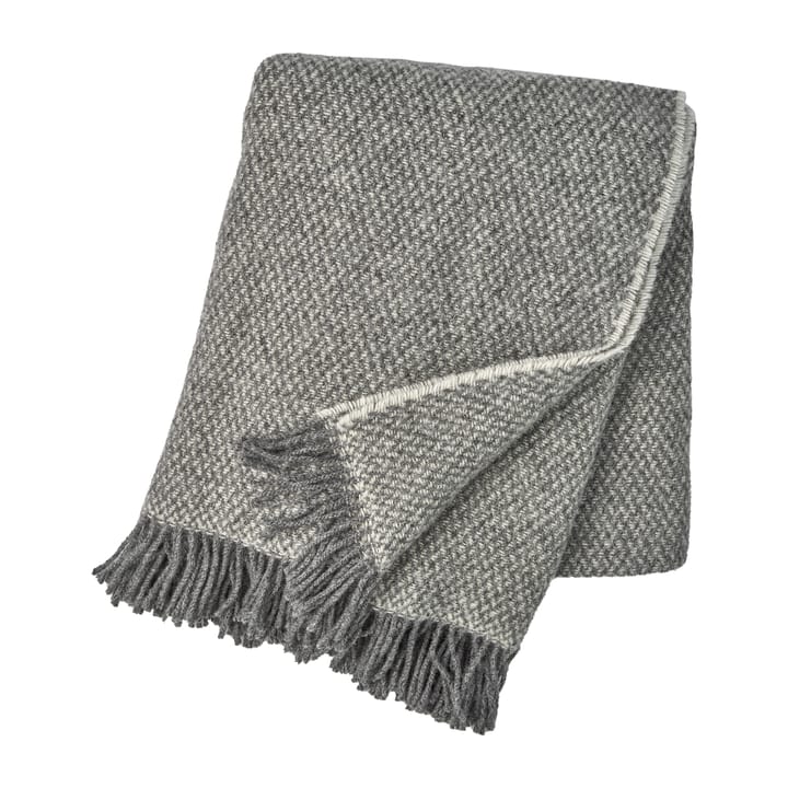Sandstone wool throw 130x180 cm - grey - Scandi Living