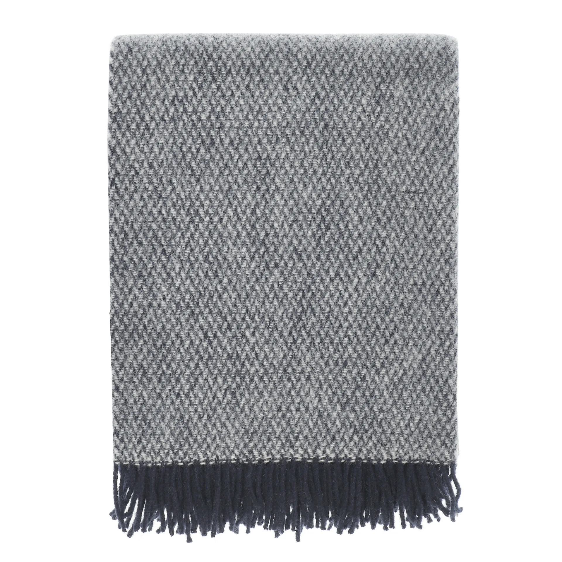 Sandstone wool throw 130x180 cm, Indigo blue Scandi Living