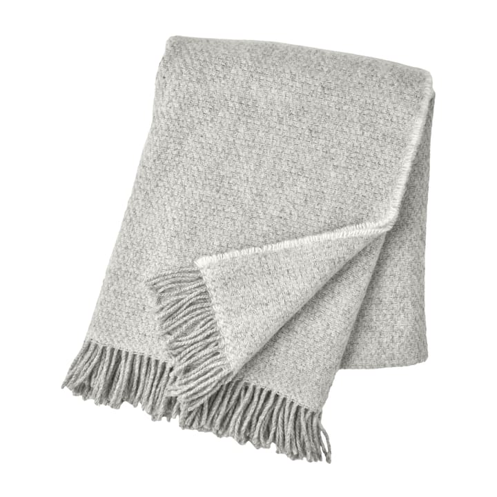 Sandstone wool throw 130x180 cm - Light grey - Scandi Living