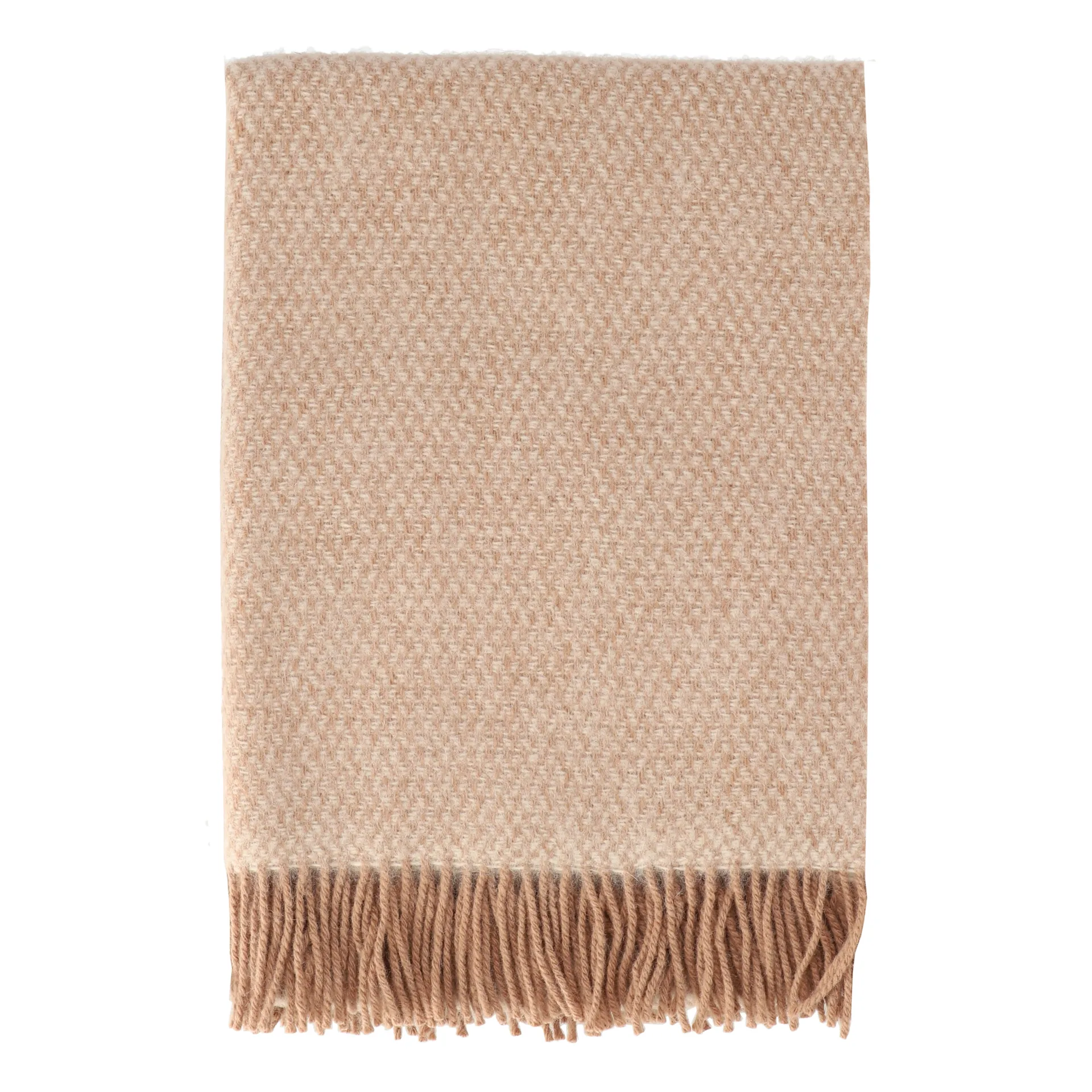 Sandstone wool throw 130x180 cm, Mocha Scandi Living