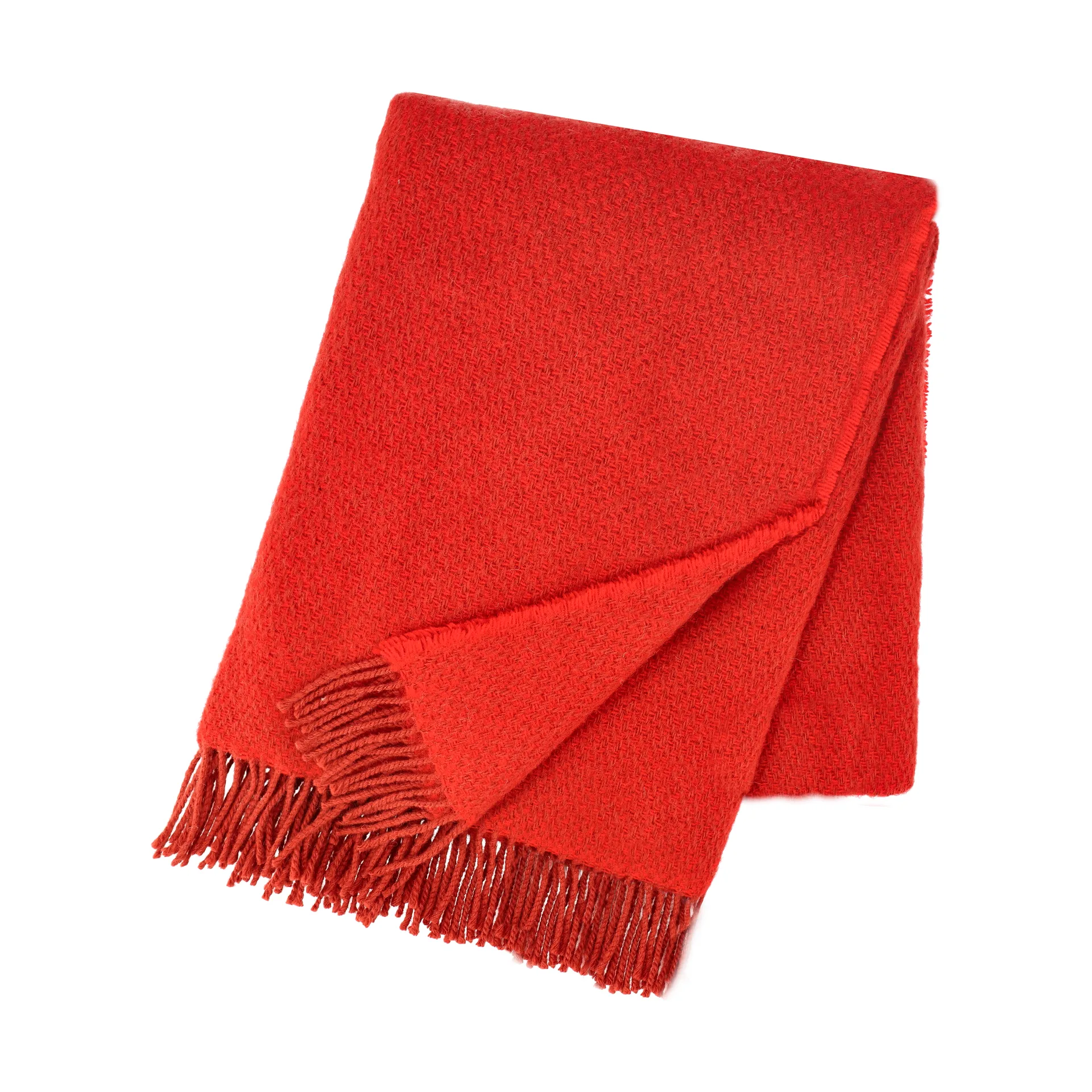 Sandstone wool throw 130x180 cm, Red Scandi Living